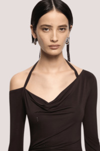 Court L/S Maxi Dress | Dark Chocolate