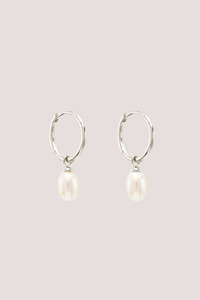 Sterling Silver Live in Peace Hoop Earrings