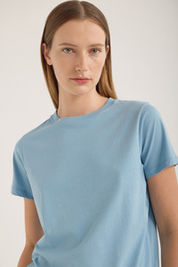 Tees: Verte Tee | Washer Blue