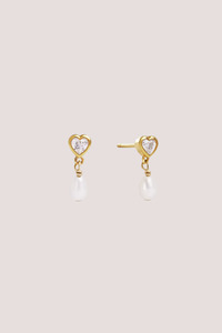 True Love Pearl Studs | Gold