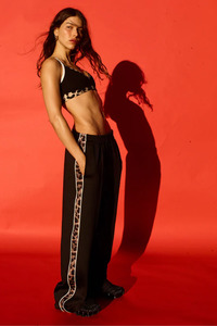 Under 100: Man Down Track Pant | Black/Leopard