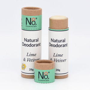 Natural Deodorant – Lime & Vetiver – Compostable Tube – No. 8 Essentials