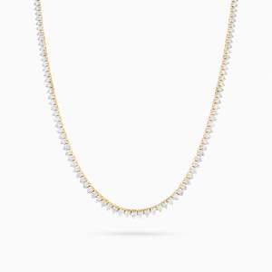 Tennis Necklaces: RIVIERA DIAMOND TENNIS NECKLACE