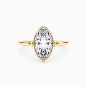 Engagement: NOVA MARQUISE BEZEL SOLITAIRE
