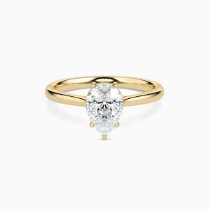 MILA PEAR CATHEDRAL SOLITAIRE