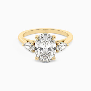 Engagement: ARIA OVAL THREE-STONE
