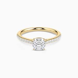 Engagement: LUNA CUSHION ACCENTED SOLITAIRE