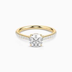 Engagement: LUNA ROUND ACCENTED SOLITAIRE