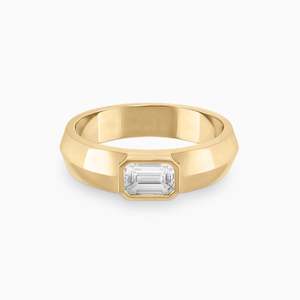 Mens Engagement: COLE EMERALD SOLITAIRE
