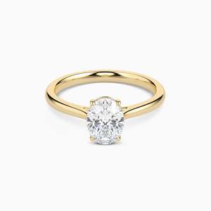 Cathedral Solitaire: MILA OVAL CATHEDRAL SOLITAIRE