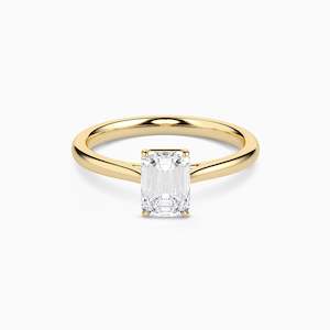 Cathedral Solitaire: MILA EMERALD CATHEDRAL SOLITAIRE