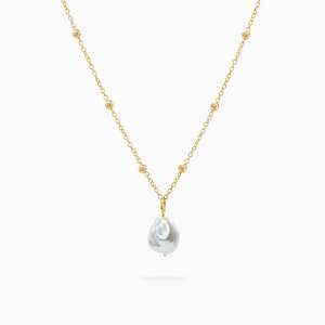 Pendants Chains: KESHI PEARL PENDANT NECKLACE