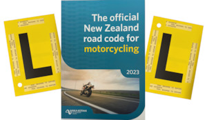 ROAD CODE FOR MOTORCYCLISTS (MOTORBIKE) WITH LEARNERS "L" PLATE - LATEST EDITION