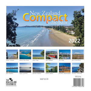 Diaries Calendars: THE NZ SOUVENIR - NEW ZEALAND COMPACT CALENDAR 2024