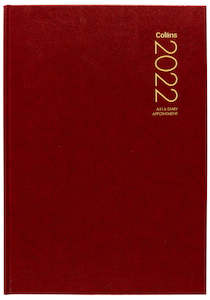 Diaries Calendars: COLLINS DIARY A51A RED APPOINTMENT EVEN YEAR