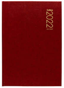 Diaries Calendars: COLLINS DIARY A53 RED EVEN YEAR