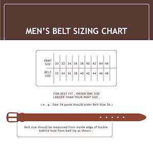 Genuine Leather Belt - Two Tone Brown - Golden - 3402BR