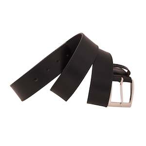 Belt Genuine Leather: Genuine Leather Belt - Single Side Black - 1253BL