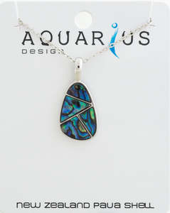 Kiwiana Jewellery: Paua - Teardrop Pendant