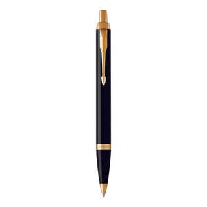Personalised Pens: Personalised Parker IM Black Gold Trim Ballpoint Pen