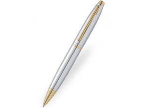 Personalised Pens: Personalised Cross Calais Chrome & Gold Pen