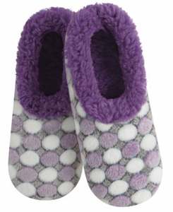 Slumbies - Women's Small Spot The Dot Purple Foot Covering