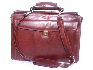 Genuine Leather: Men’s Genuine Leather Multifunctional Office Bag RJ - Cognac