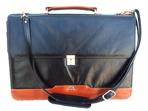 Genuine Leather: Genuine Leather Multifunctional Office Bag GM BL-TAN