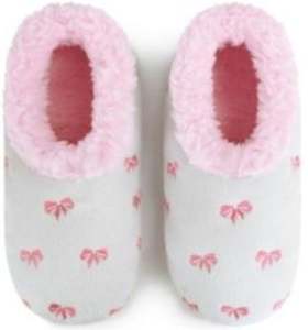 Slumbies - Women's Large Bow Utiful Light Grey Foot Covering