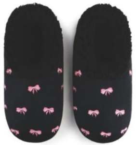 Slumbies - Women's Large Bow Utiful Black Foot Covering