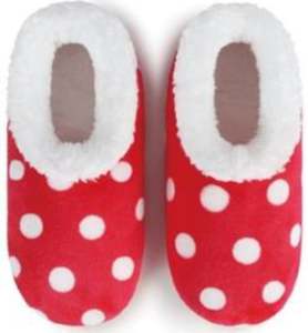Slumbies - Women's Large Polka Dot Red Foot Covering