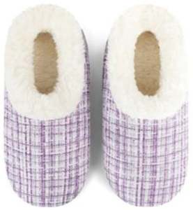 Slumbies - Women's Medium Sparkle Tweed Purple Foot Covering