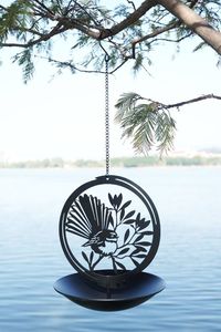 Metal Arts: Metal Bird Feeder Hanging - Fantail