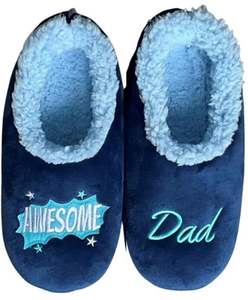 Foot Covering: Slumbies - Men's Medium Simply Pairables Awesome Dad Foot Covering