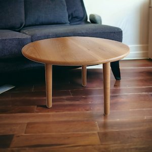 Danish-Styled Rustic Oak Coffee Table