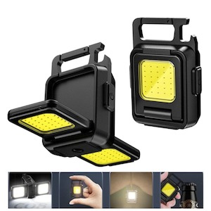 Camping And Outdoors: Compact 800mAh Dual Cob LED Camping/Work Light, USB Rechargeable, Tripod