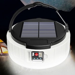 Camping And Outdoors: 100W Solar Camping Light, Power Bank and Phone Charger, HB208