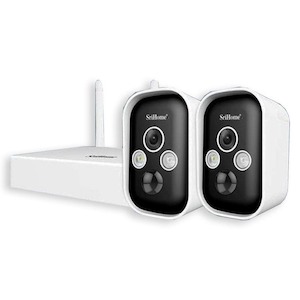 [TRADE-IN] SriHome SH033 Dual Camera Security Set, 2 Rechargeable Wi-Fi 3MP Secu&hellip;