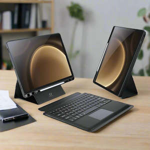 Tablet Protection: Samsung Galaxy Tab S10 FE+ Dux Ducis Detachable Bluetooth Keyboard Cover