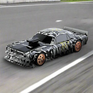 Rc Hobby And Toys: 4301G 1:43 Scale RC 4WD Gyro Assist Drift Car, LED Lights, Drift and Race Tyres