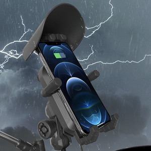 Automotive: YF258 15W Wireless Charge Motorcycle Phone Holder | Shock Absorbing Mount