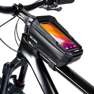 Automotive: WILD MAN XT2 Waterproof Bike Phone Bag 1L Hard Shell Frame Case with Sun Visor