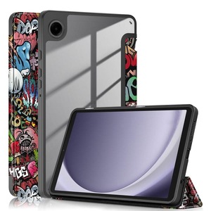 Tablet Protection: Samsung Galaxy Tab A11 / Tab A9 Acrylic Patterned Tri-Fold Flip Cover and Tablet Stand