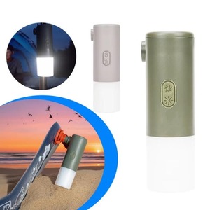 Camping And Outdoors: Mini Rechargeable Electric Air Pump & Tent Light – 2-in-1 Camping Multi-Tool