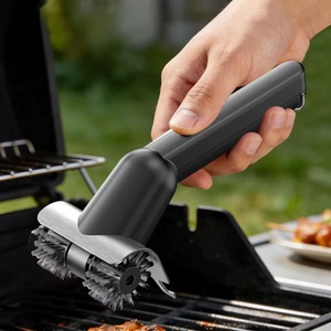 Electric Grill Brush, Stainless Steel, Hard Bristle, 2 Speeds