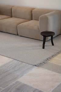 Basket Weave with Tassel Rug Marl