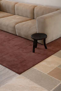 Wool: Cut Pile Wool Rug Rosewood