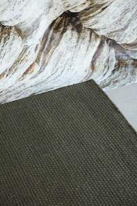 Basket Weave Rug Moss