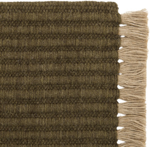 Rug Samples: Tasselled Wool Rug Sample Moss
