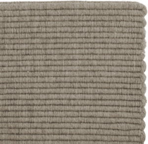 Chunky Rib Wool Rug Mink
